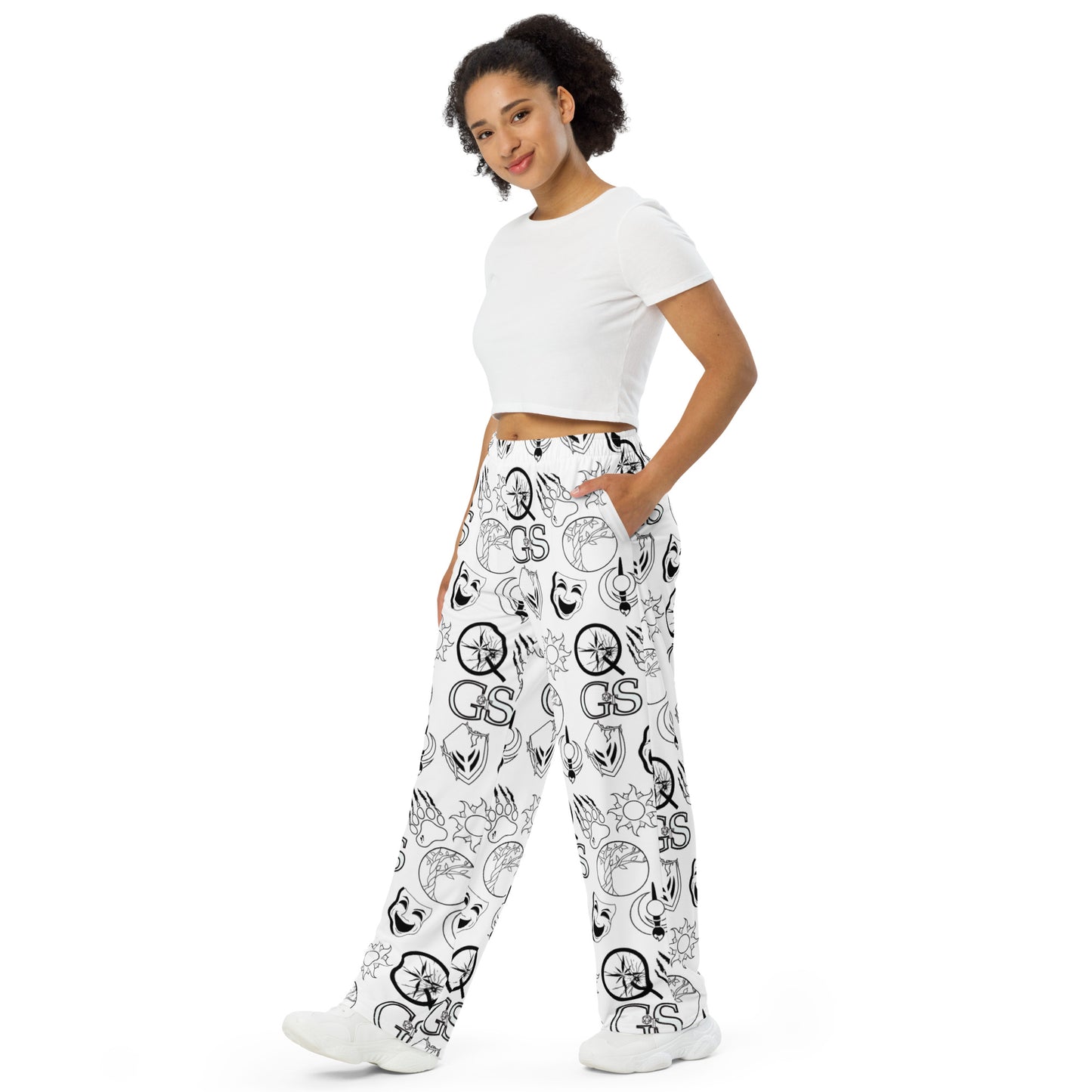 Character Emblem Lounge Pants - Ghost White